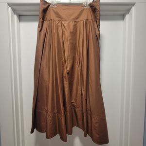 Lauren Ralph Lauren Cabo Mesa Brown Long Skirt  Sz 6